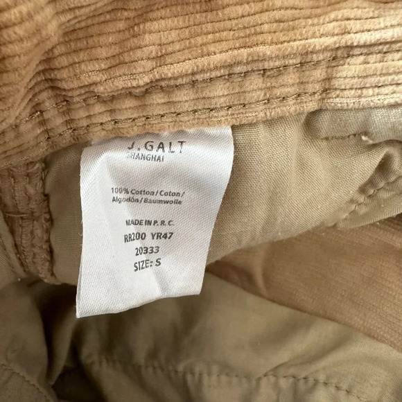 J. Galt Brown Corduroy Pant S‎ - Picture 3 of 3